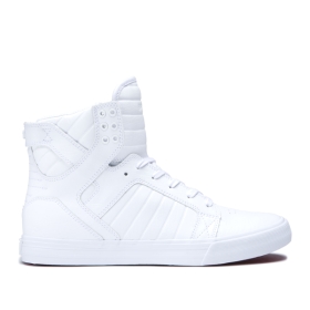 Tenis Altos Supra SKYTOP Hombre Blancas/Blancas (MX-44879)